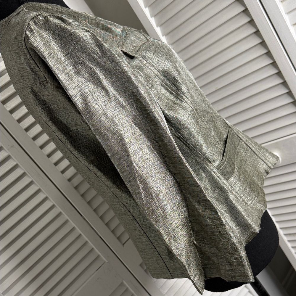 Ruby Rd. Metallic Gray Blazer NWT - image 4